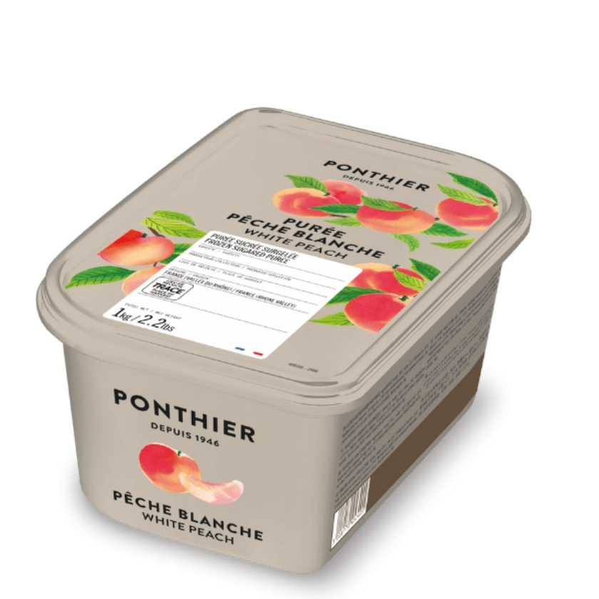белый персик Пюре Персик белый “Ponthier” 1 кг — изображение 1